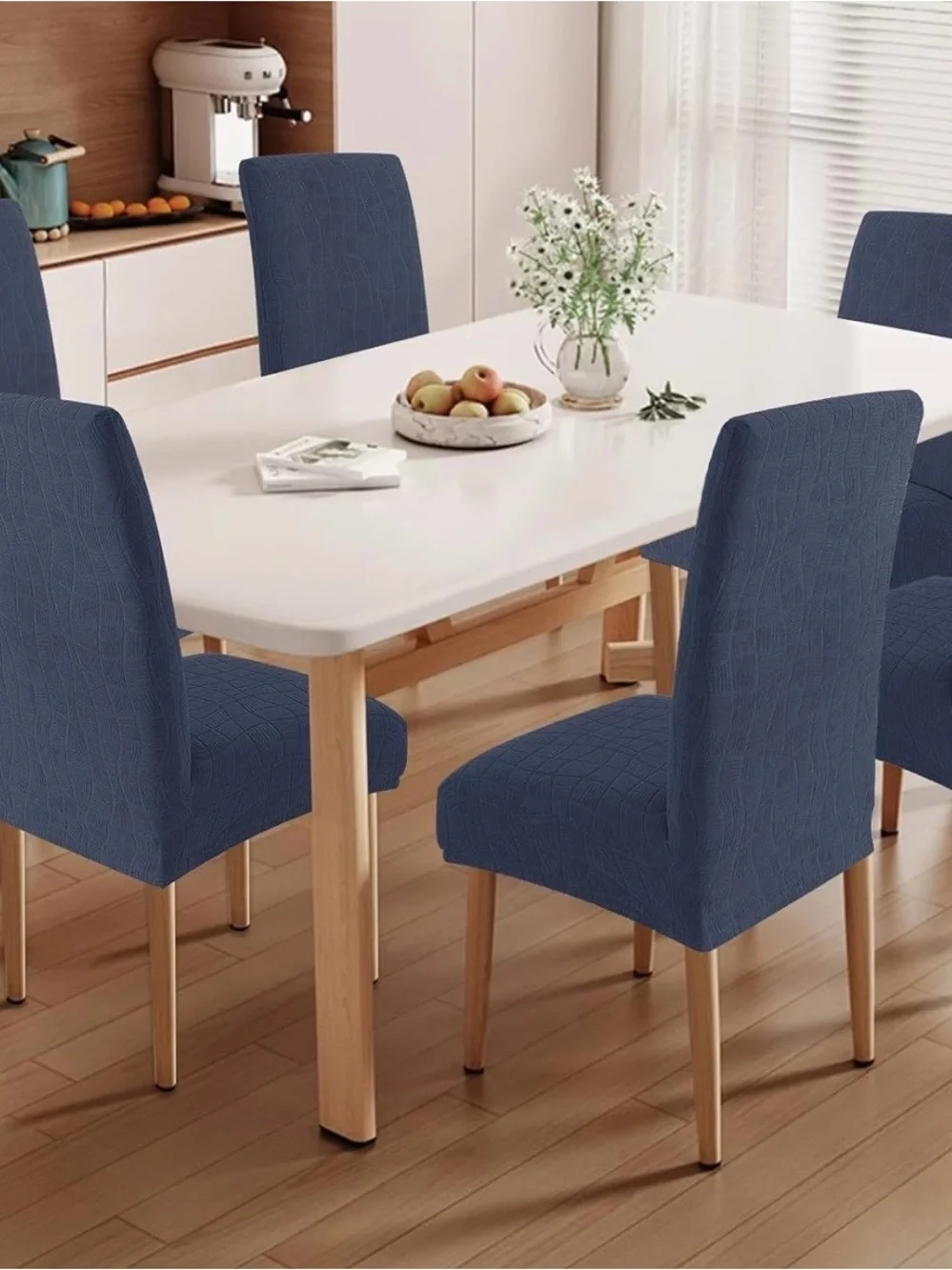 Stretch Dining Chair Slipcovers - Navy (Set of 2)